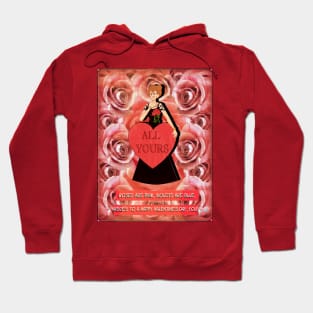 Roses Design (Woman and Text) Hoodie
